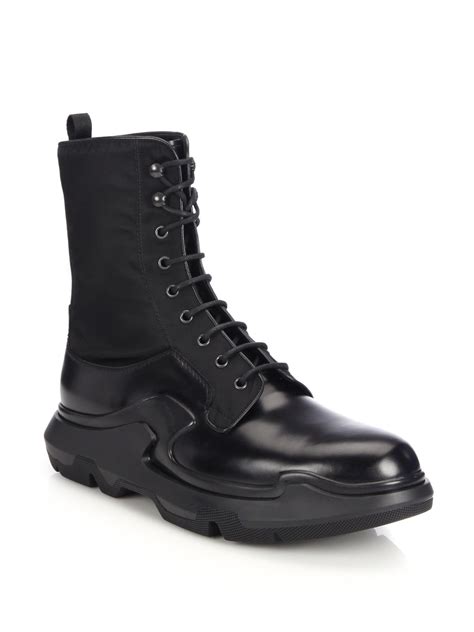 prada men's lace up sneaker boots|Prada boots laces.